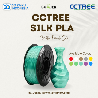 CCTree 3D Filament Silk PLA Smooth Finish Color Bahan Import dari USA